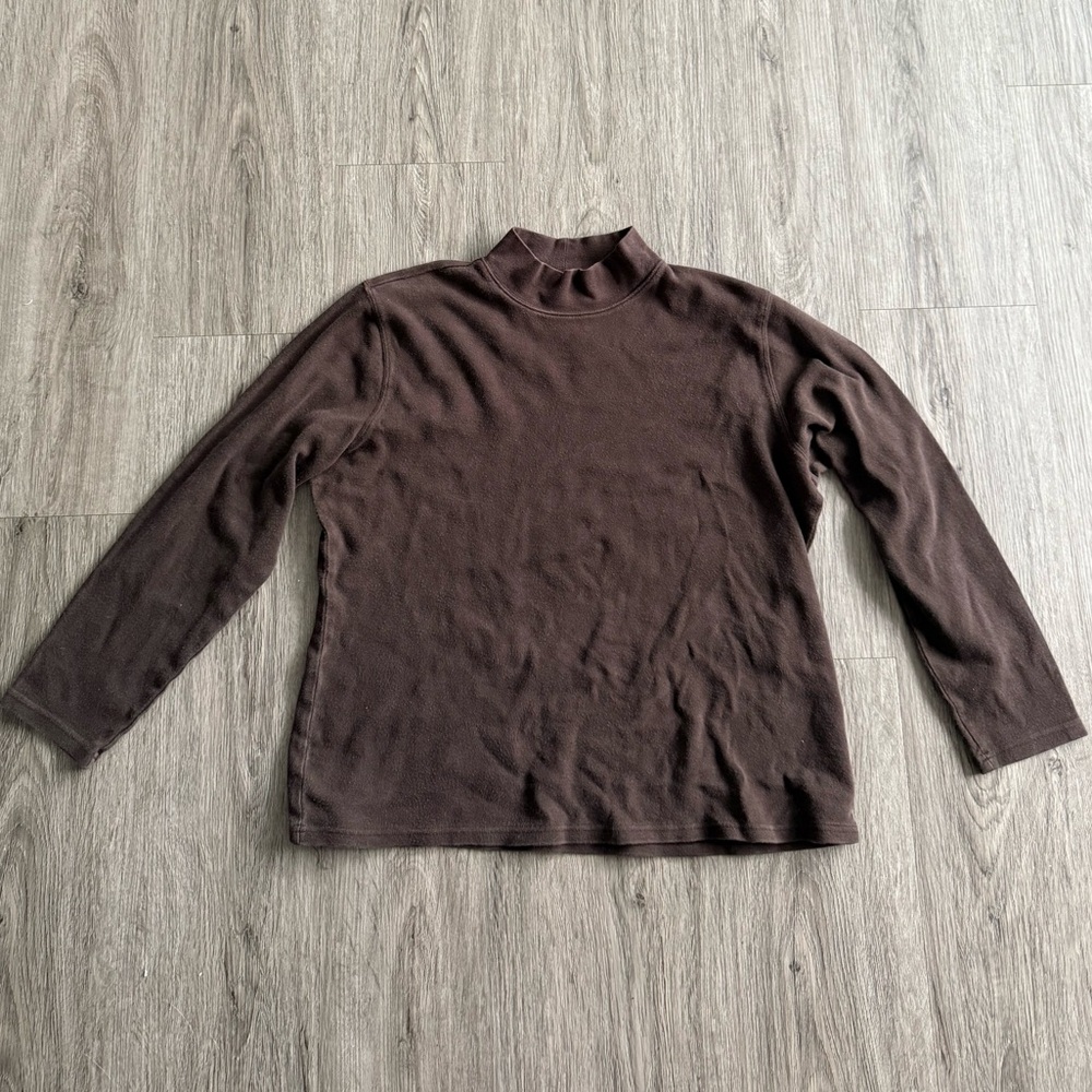 Vintage Brown Mock Neck